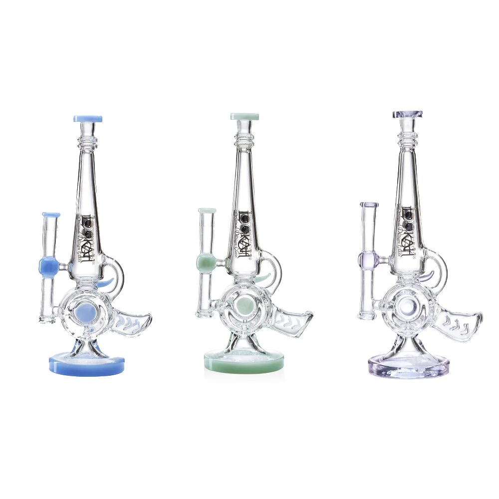 Lookah (Dab Rig) 13â Cool Recycler Gun Water Pipe