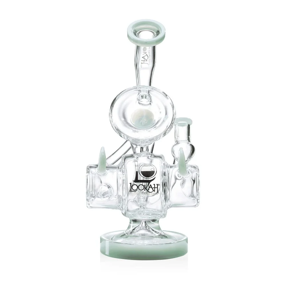 Lookah (Dab Rig) 11â Recycler Tripled Chamber Horn Water Pipe