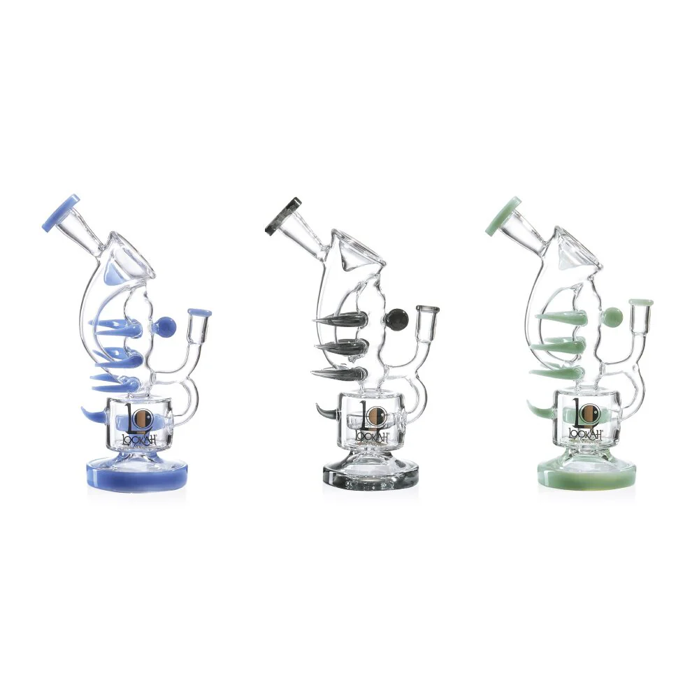 Lookah (Dab Rig) 11â³ Recycler Double Chamber Spur Water Pipe