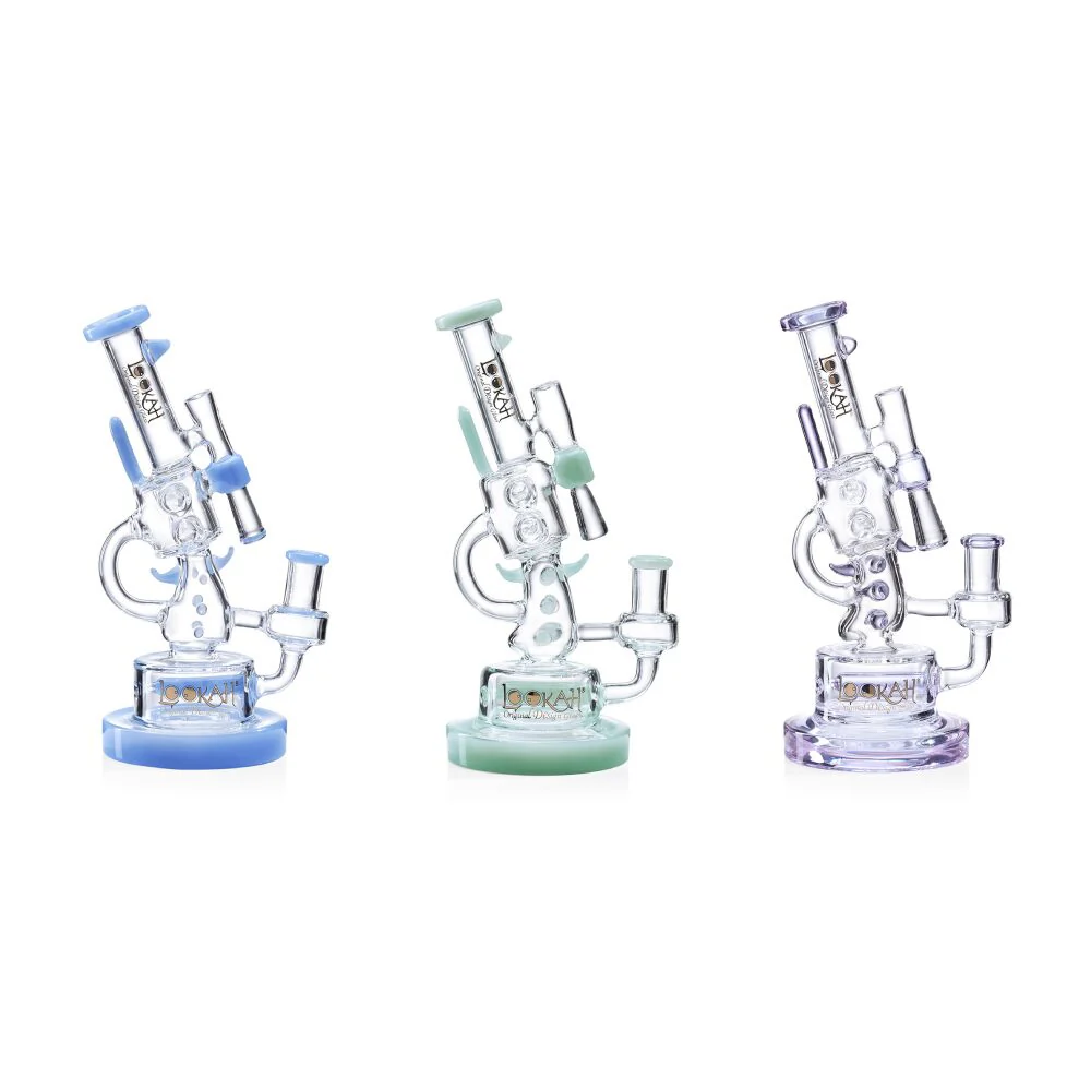 Lookah (Dab Rig) 10â³ Cool Recycler Klein Handgun Water Pipe