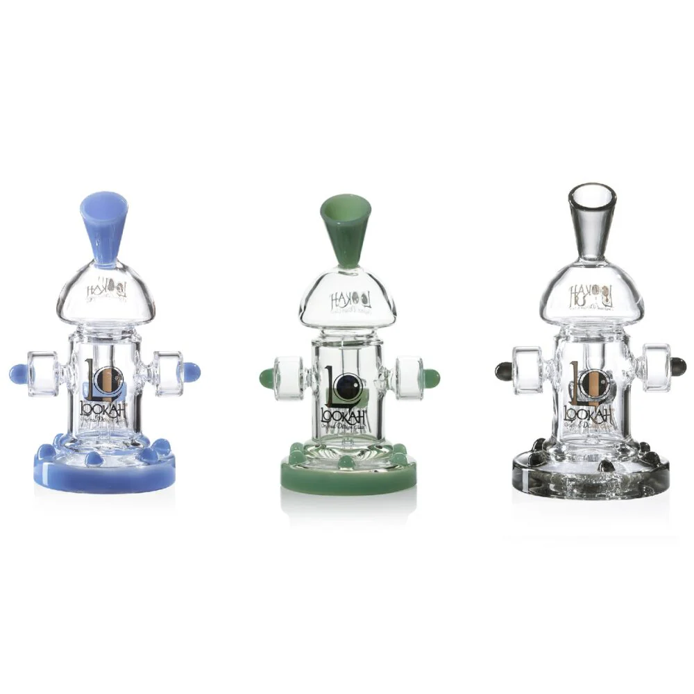 Lookah (Dab Rig) 8â Mini Recycler Percolator Steampunk Water Pipe