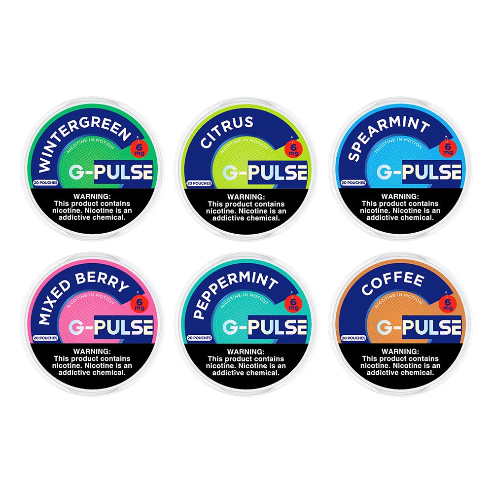 G Pulse Nicotine Pouches (20ct Can) 5pc Display
