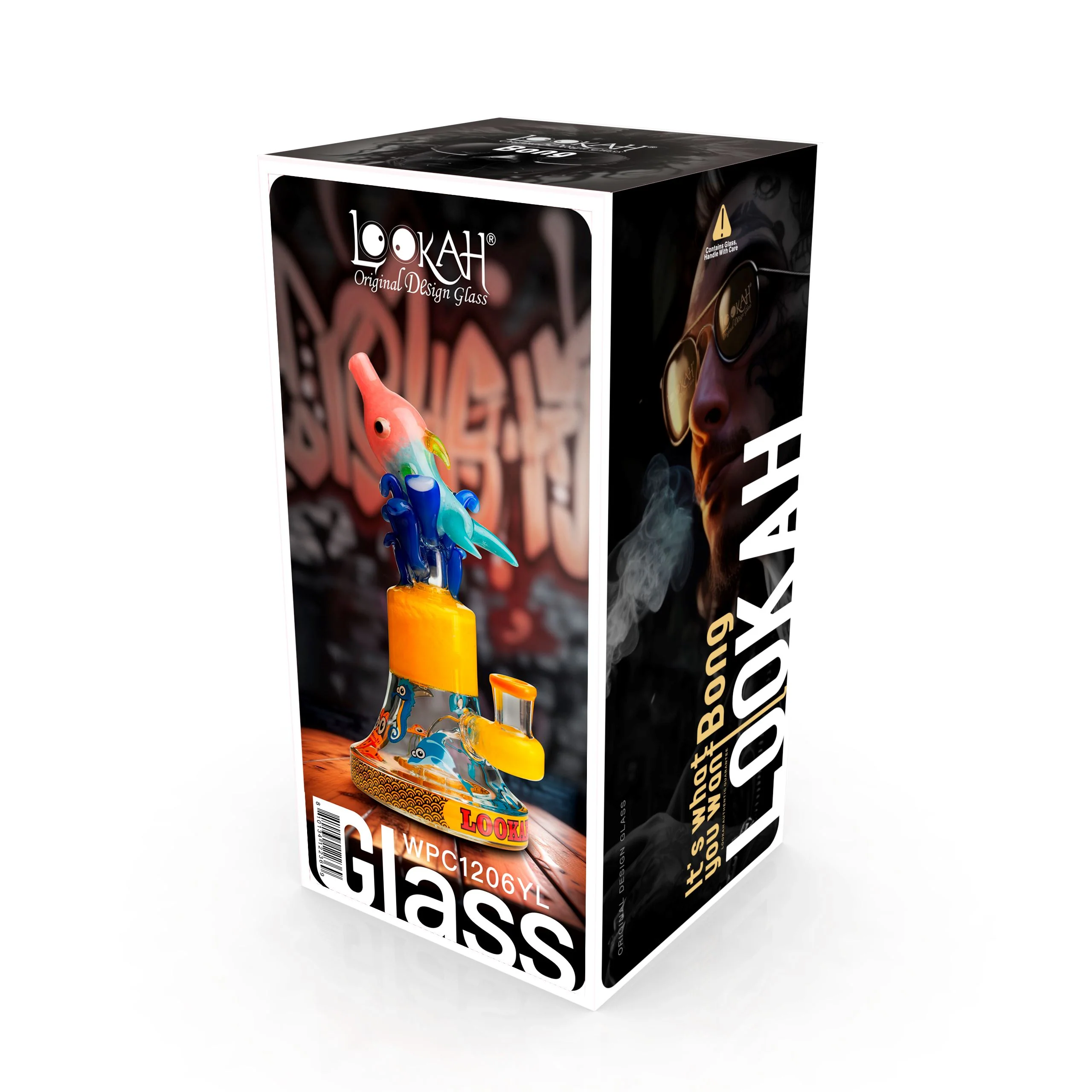 Vaping Rig Lookah 9â ³ Cool Oceans World Artistic Dab Rig (WPC1206) - Premium ...