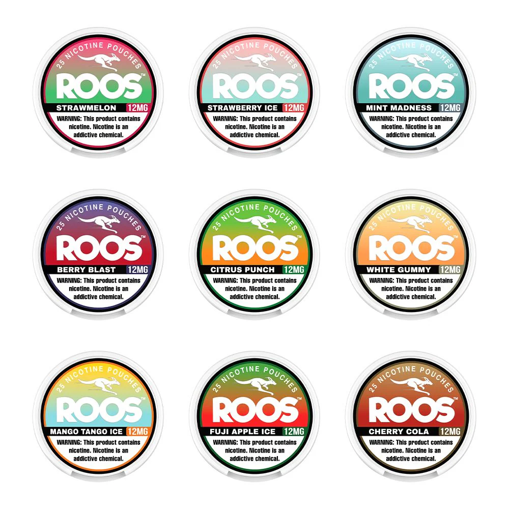 Roos Nicotine Pouches (25ct Can)(5-Can Pack)