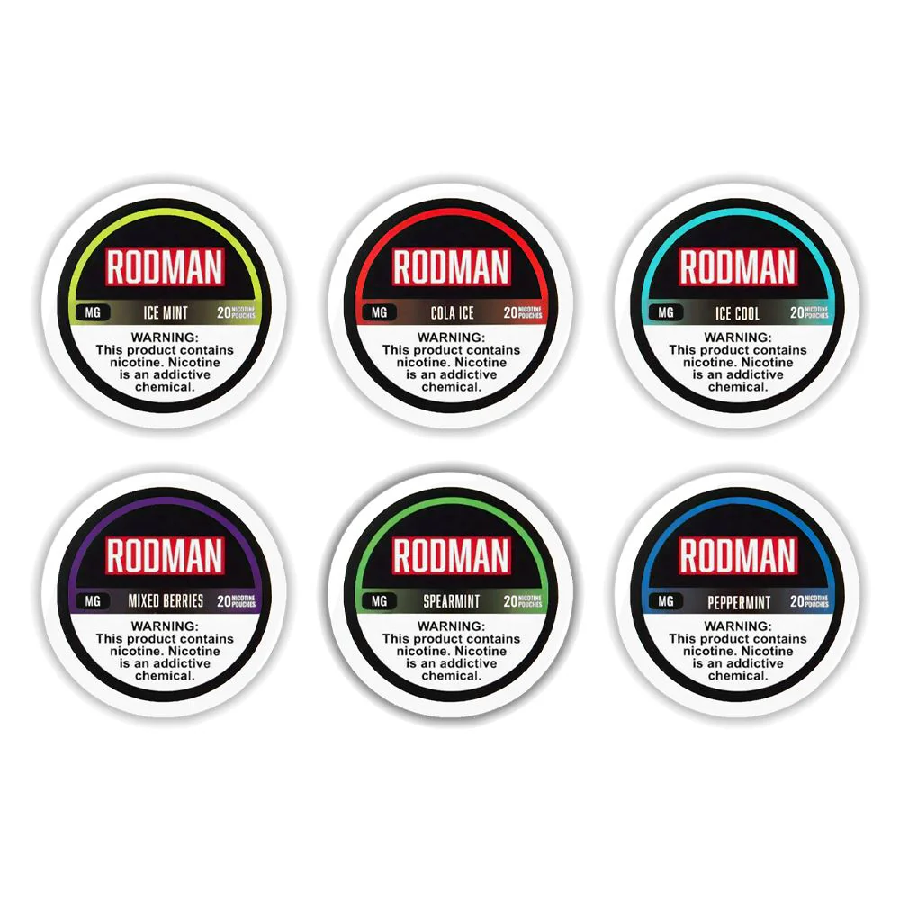 Rodman Nicotine Pouches (20ct Can)(5-Can Pack)