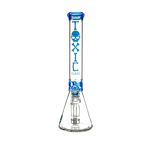 MKGlass TX13 Toxic Skull Beaker 15â³ Water Pipe