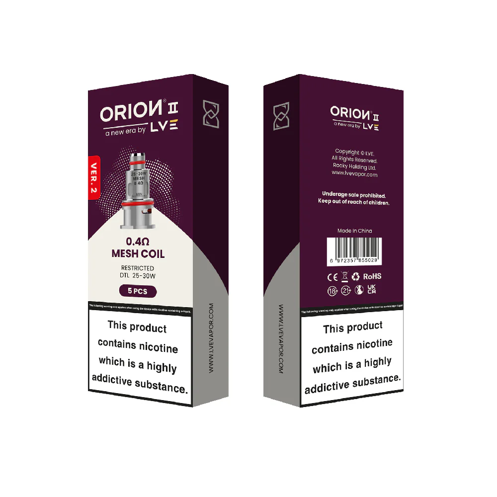 LVE Orion II V2 Mesh Coils (5-Pack)