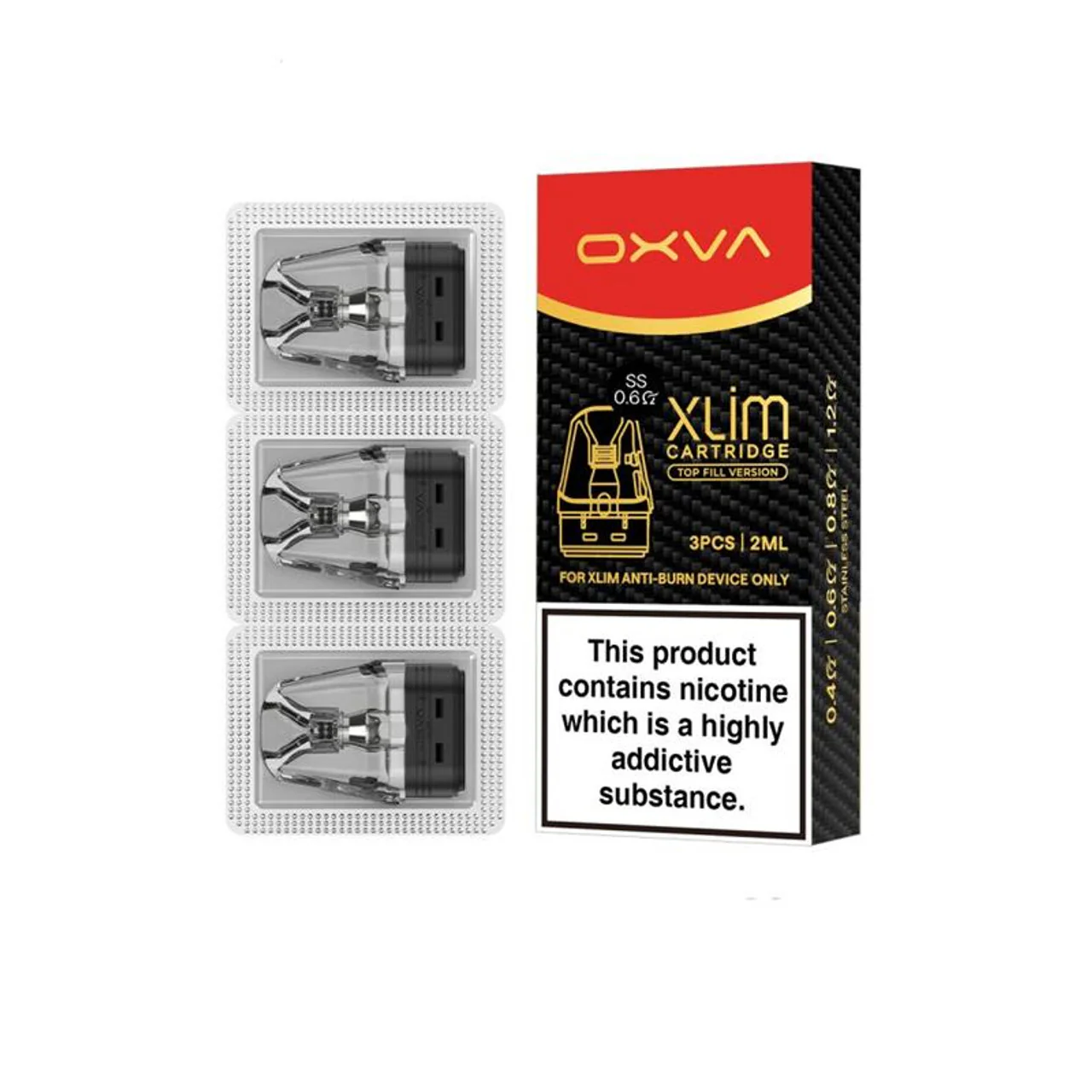 OXVA Xlim Version SS Replacement Pods (3-Pack)