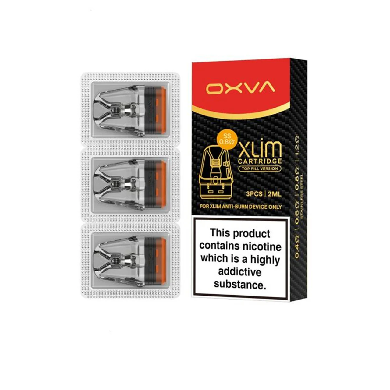 OXVA Xlim Version SS Replacement Pods (3-Pack)
