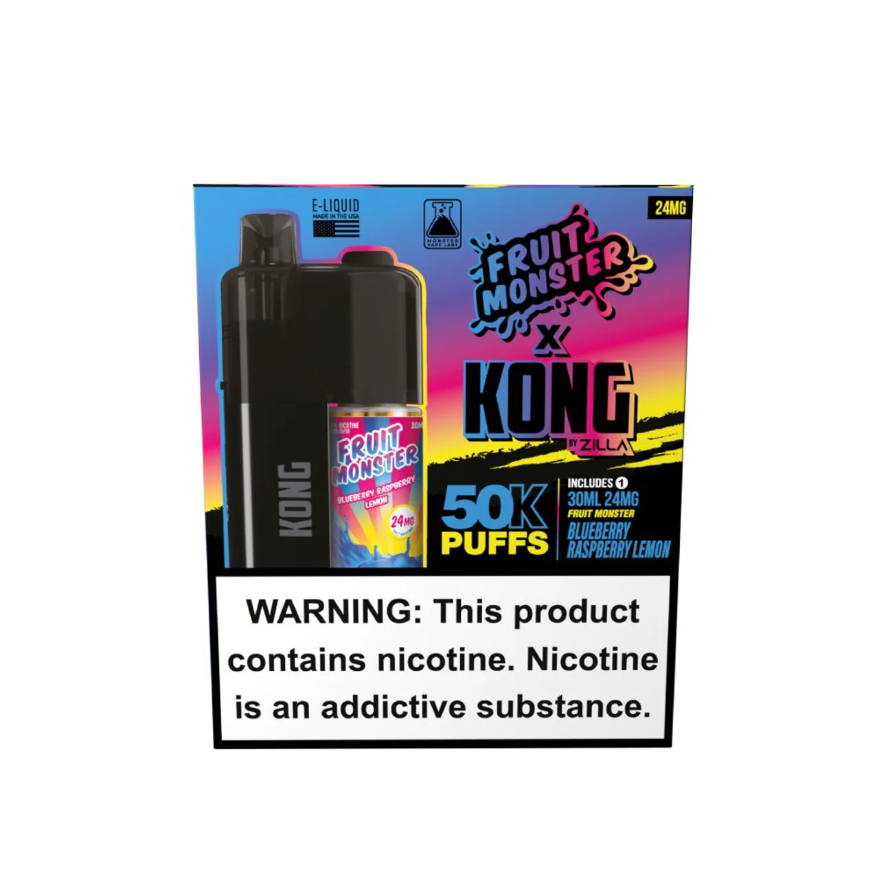 Zilla x Jam Monster Kong Disposable 24mg