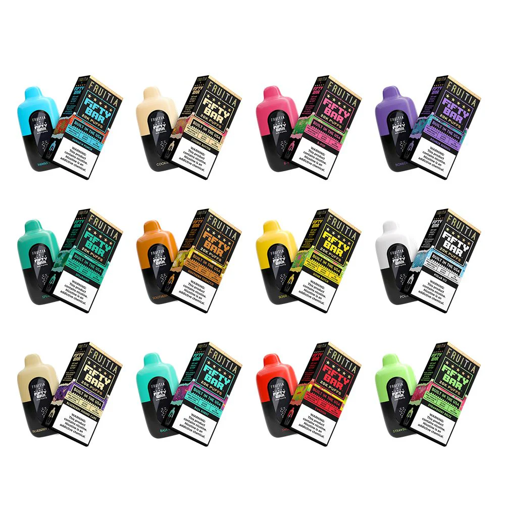 Fruitia 20000 Puff Disposable E-Cig by Fifty Bar 50mg 16mL