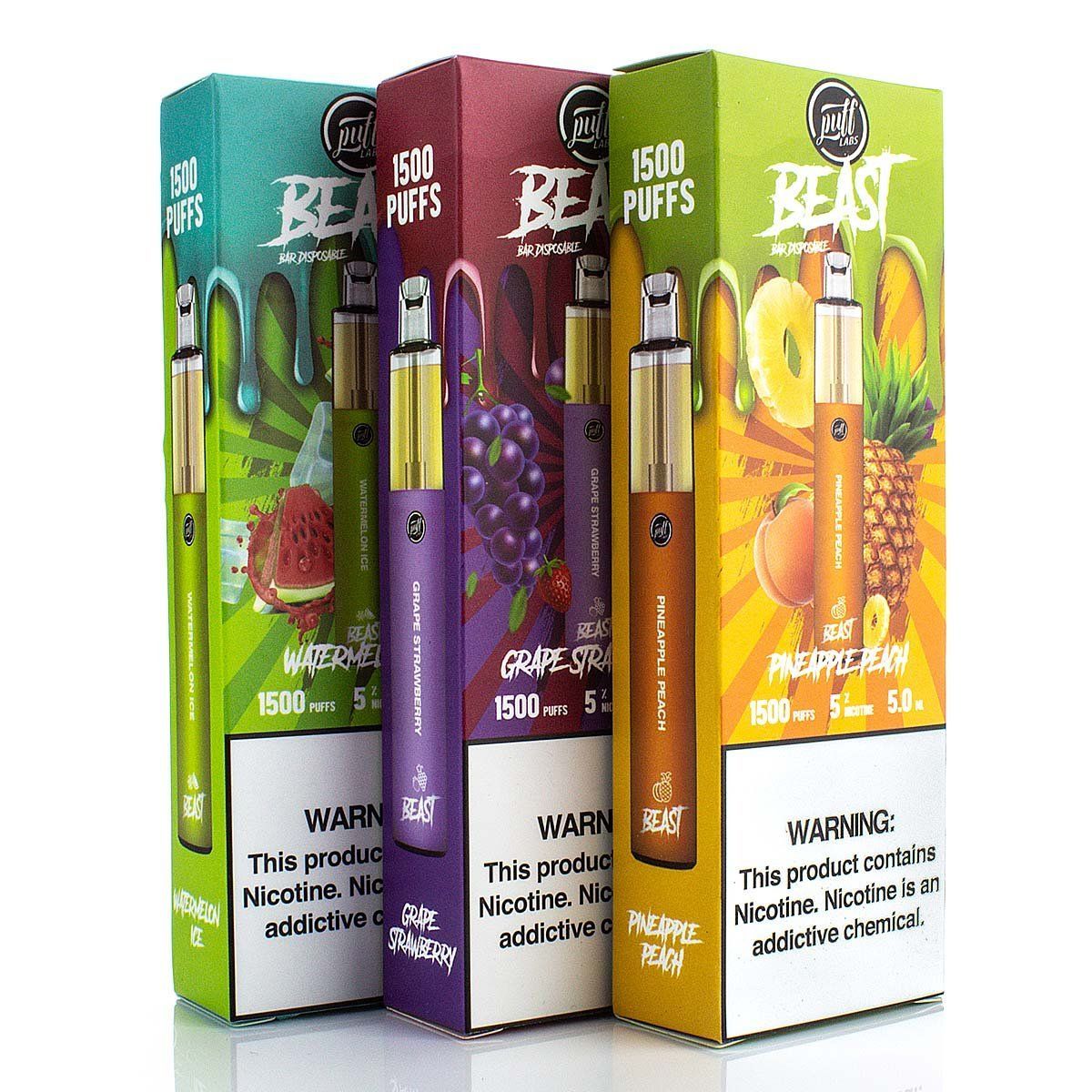 PUFF LABS | Puff Beast Bar Disposable 1500 Puff (Individual)
