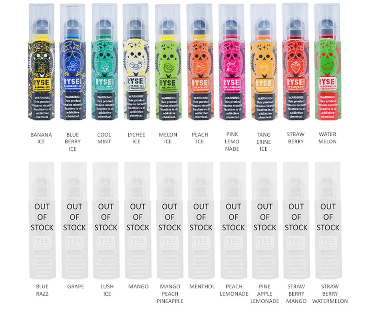 Ryse Max V1 Disposable Ecigs (Individual)