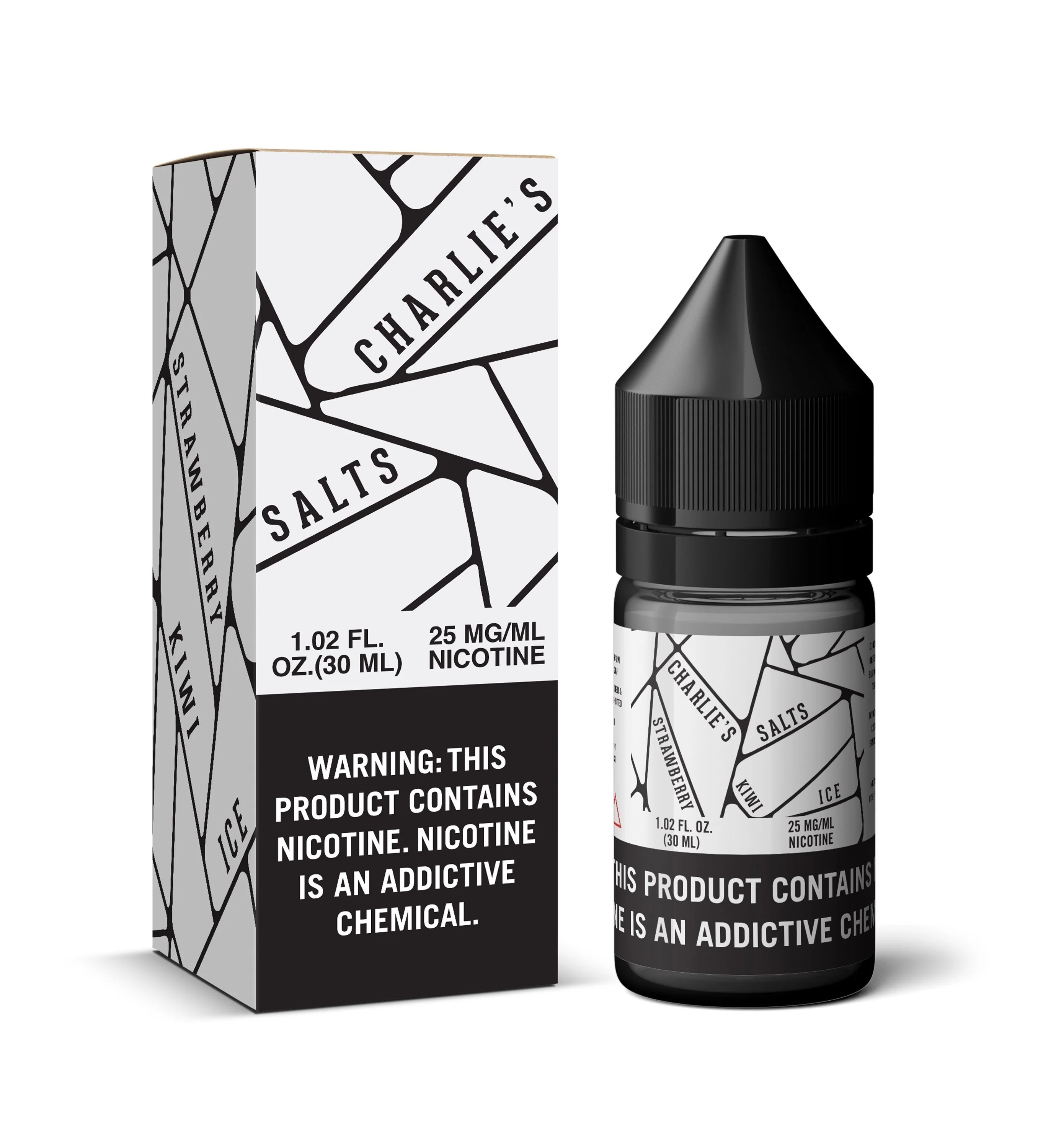 CHARLIE'S SALTS | White - Strawberry Kiwi Ice 30ML eLiquid