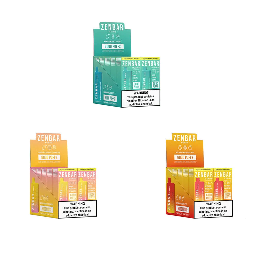 Zen Bar Disposable 6000 Puffs 13mL 50mg