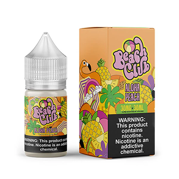 Aloha Peach by Beach Club E-Liquid 30mL (Salts)