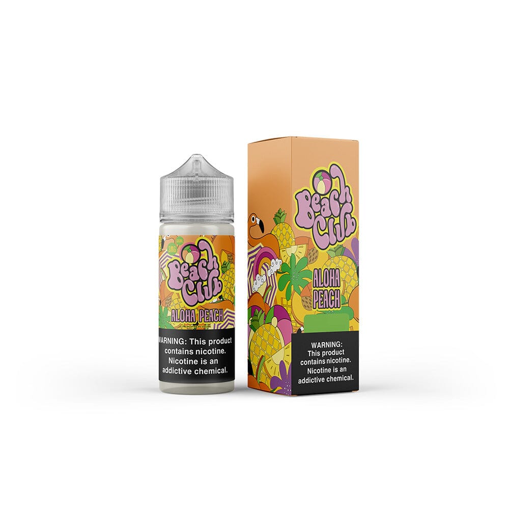 Aloha Peach by Beach Club E-Liquid 100mL (Freebase)