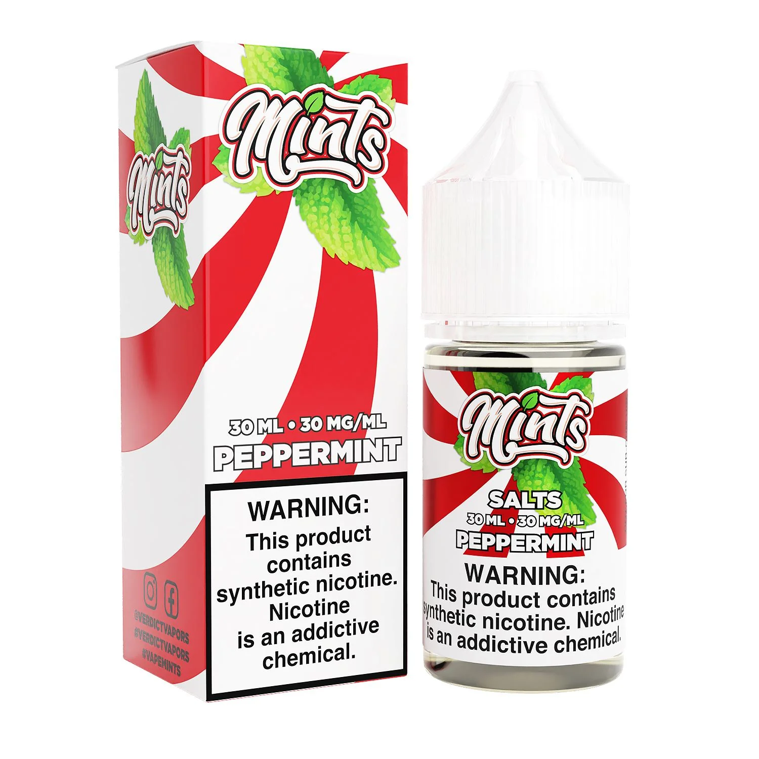 Peppermint by Mints SALTS E-Liquid 30ml