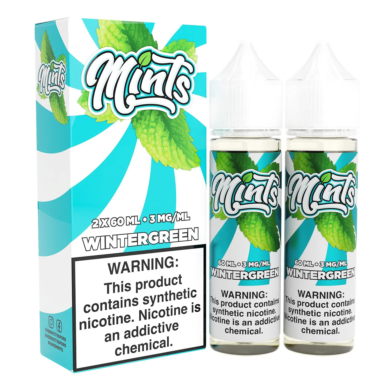 Wintergreen by Mints Series 2x 60mL