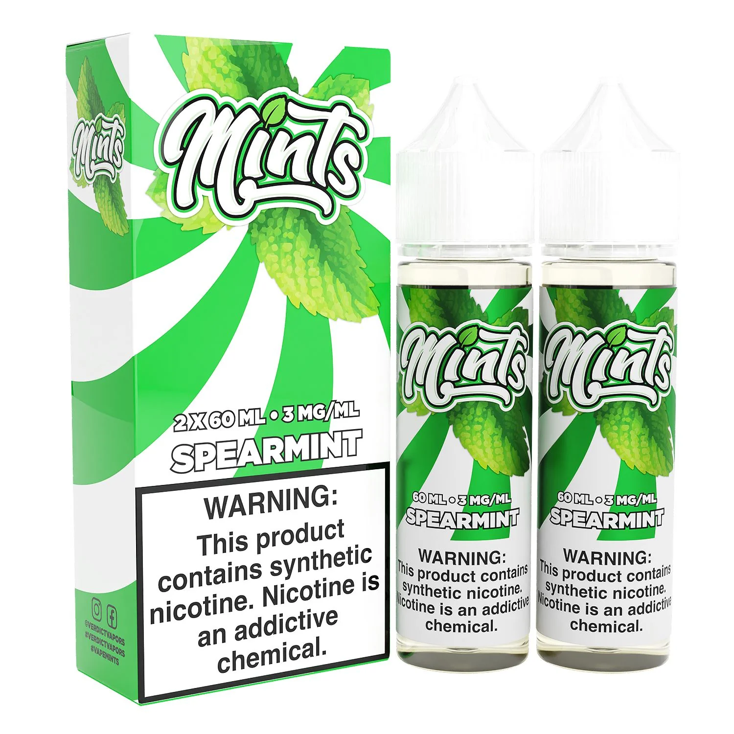 Spearmint by Mints Series 2x 60mL