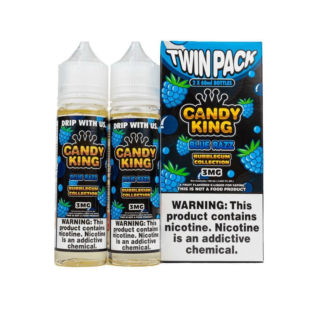 Blue Razz Candy King Bubblegum Series Freebase E-Juice 100mL