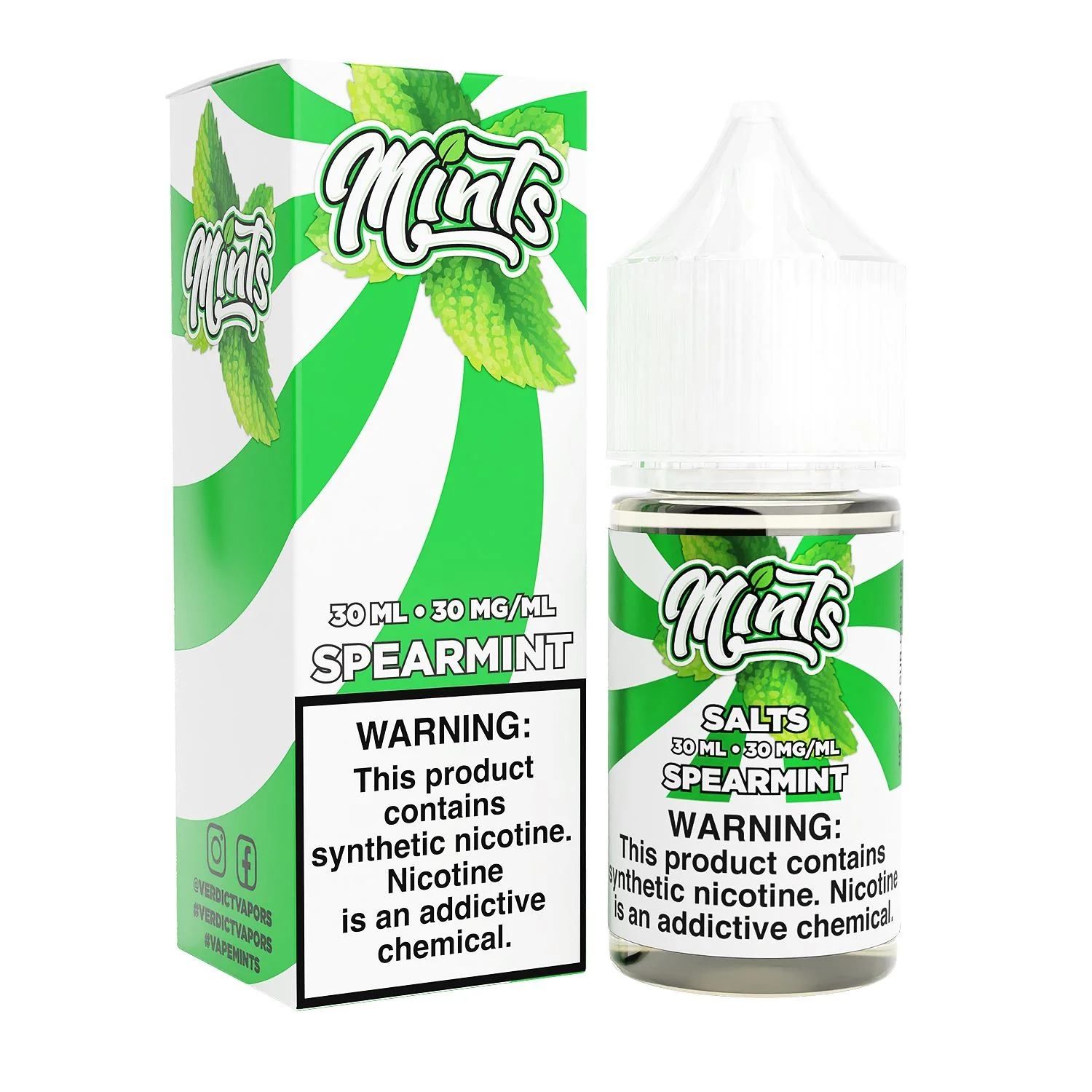 Spearmint by Mints SALTS E-Liquid 30ml