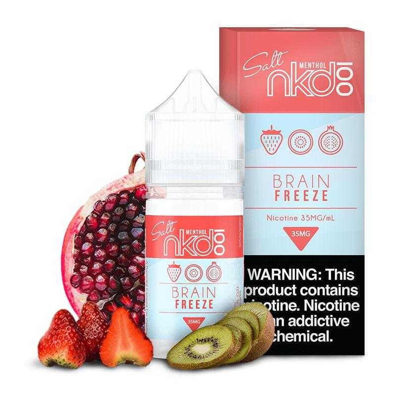 Naked Salt 30mL - Strawberry Pom Menthol (Brain Freeze) 35mg
