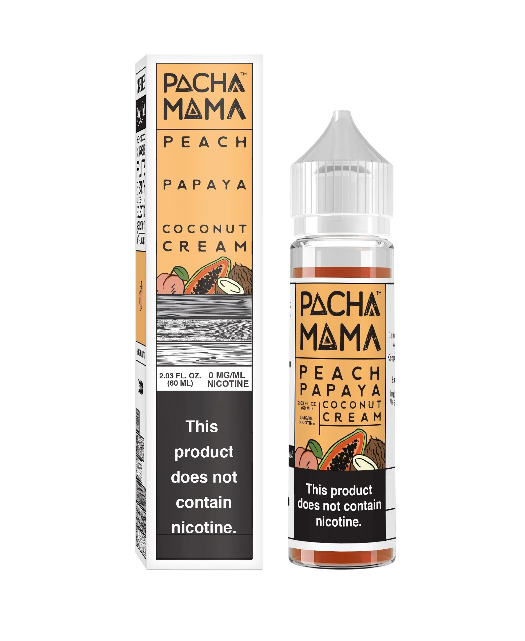 Peach Papaya Coconut Cream by Pachamama EJuice TFN 60ml