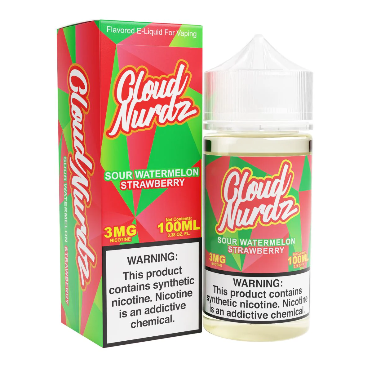 Sour Watermelon Strawberry Cloud Nurdz TFN 100mL