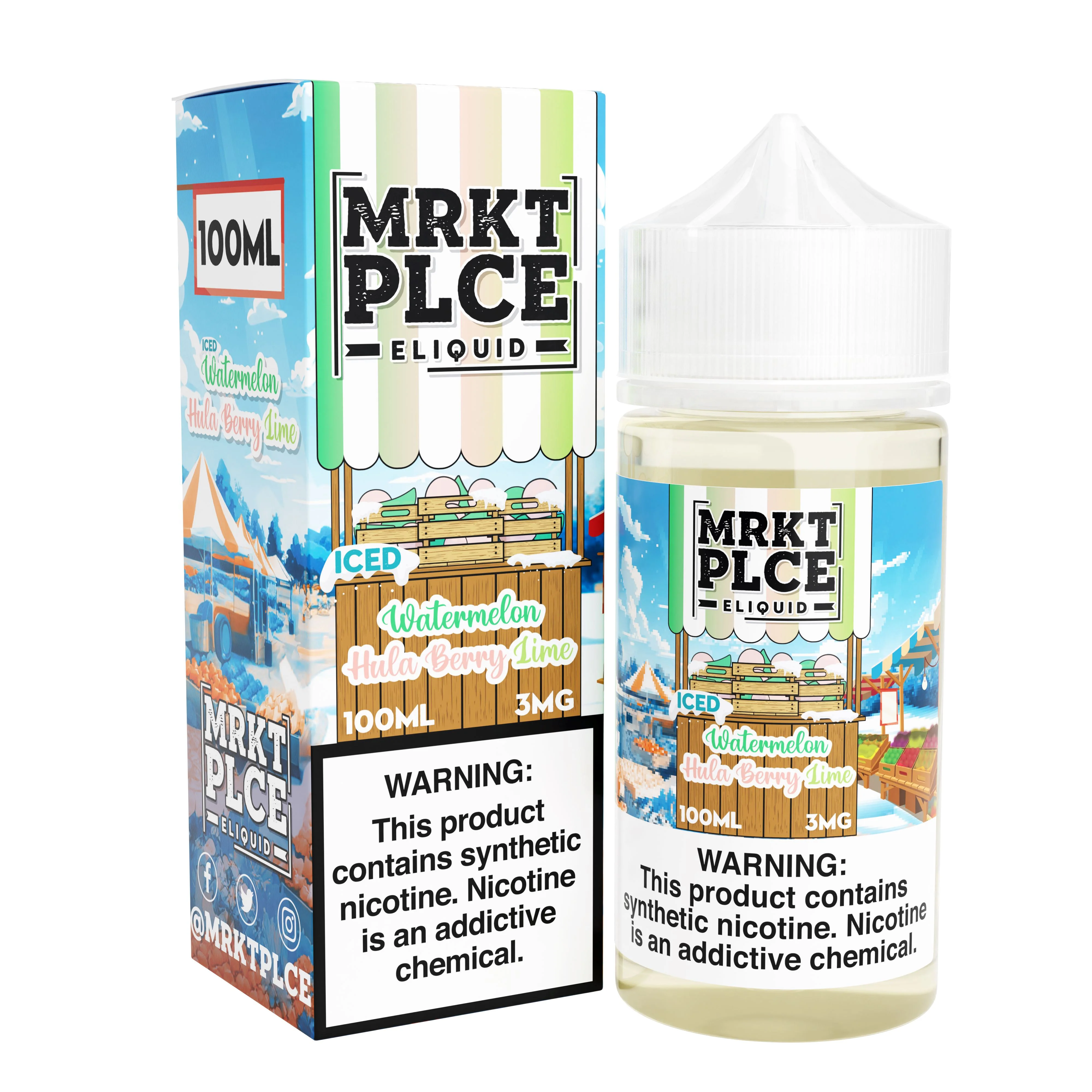 Iced Watermelon Hula Berry Lime by MRKT PLCE 100ml