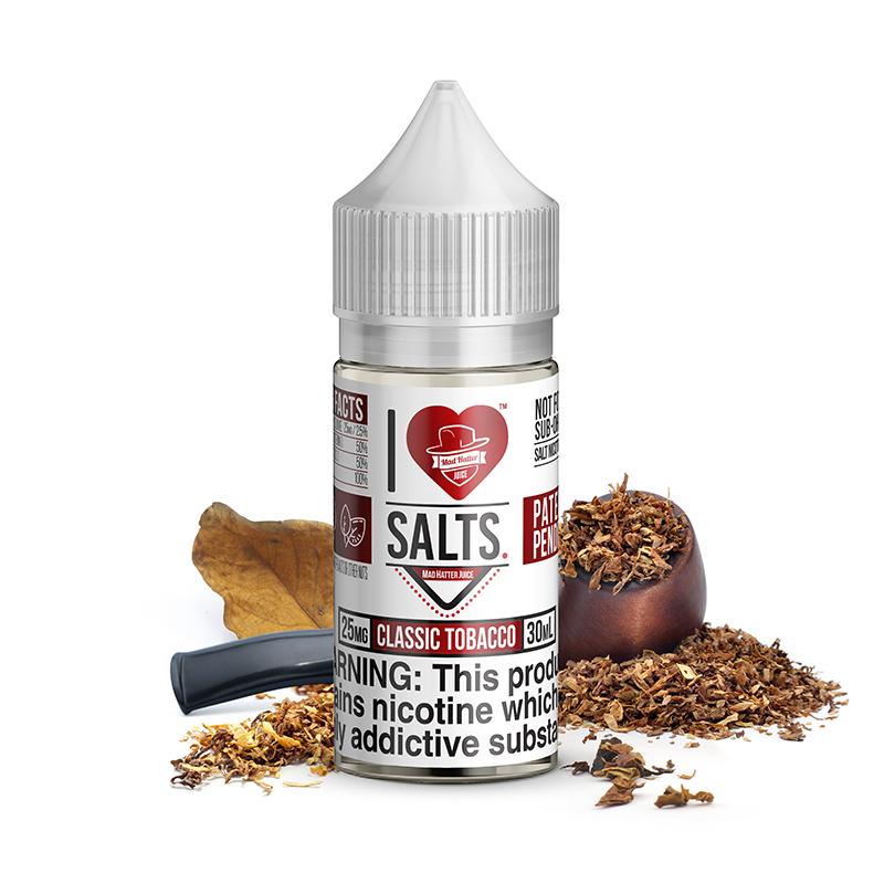 Classic Tobacco Salts by Mad Hatter EJuice 30ml