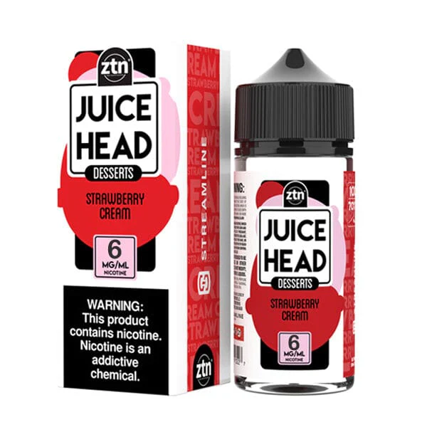 Strawberry Cream Freebase E-Juice by Juice Head 100mL