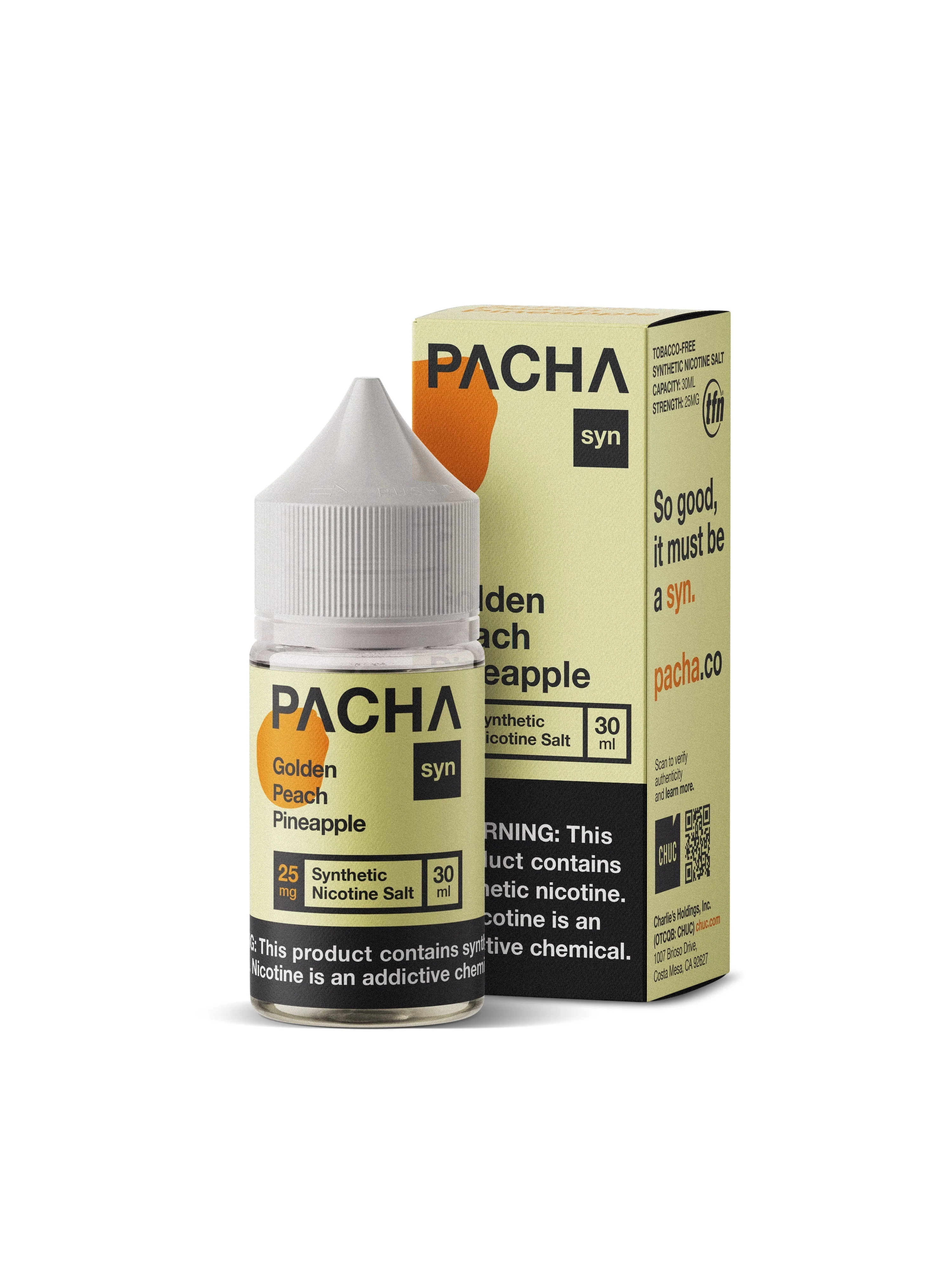 Golden Peach Pineapple by Pacha Mama Salts E-Liquid TFN