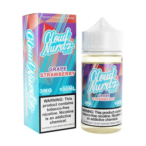 Grape Strawberry Iced Cloud Nurdz TFN 100mL