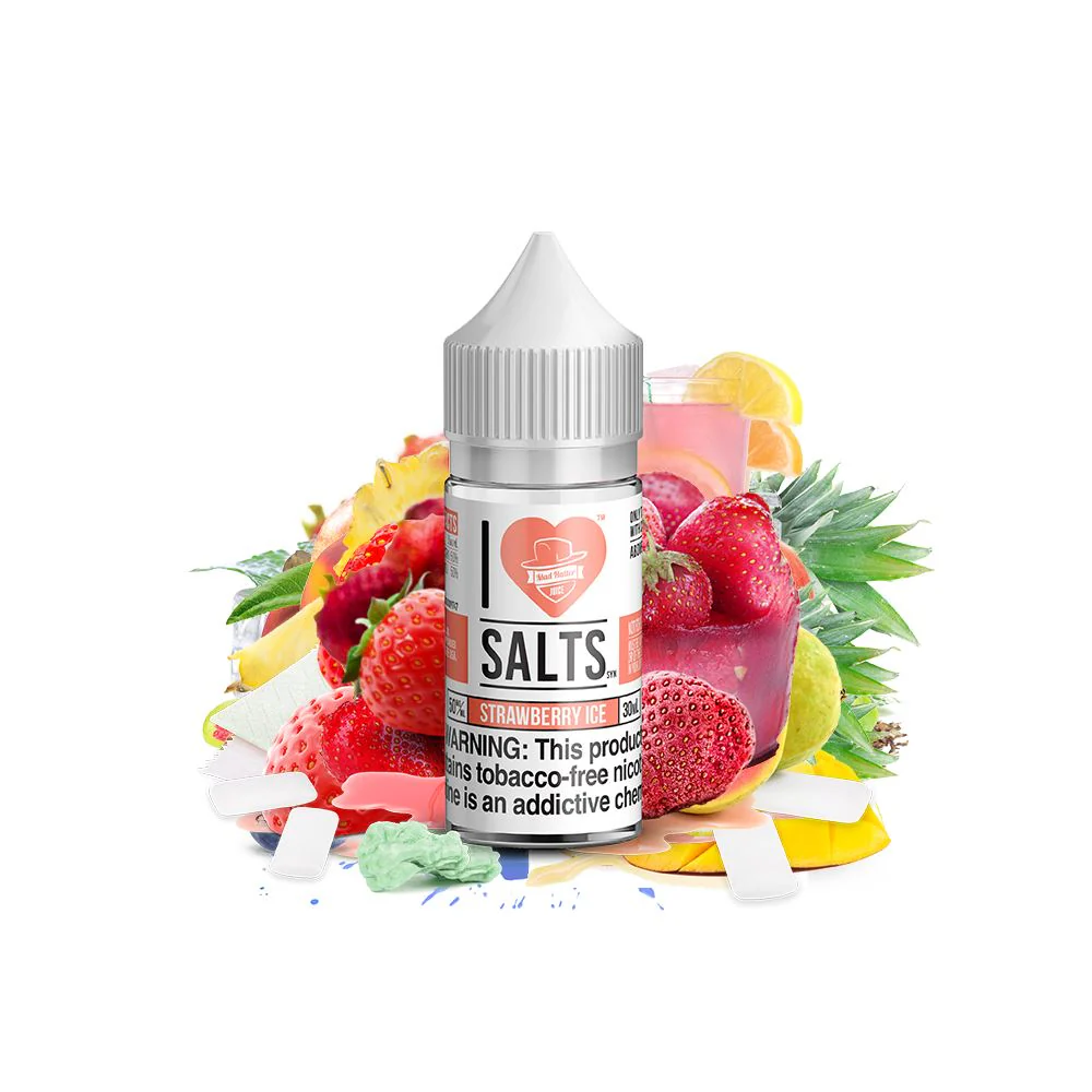 Strawberry Ice Salt by Mad Hatter EJuice 30ml