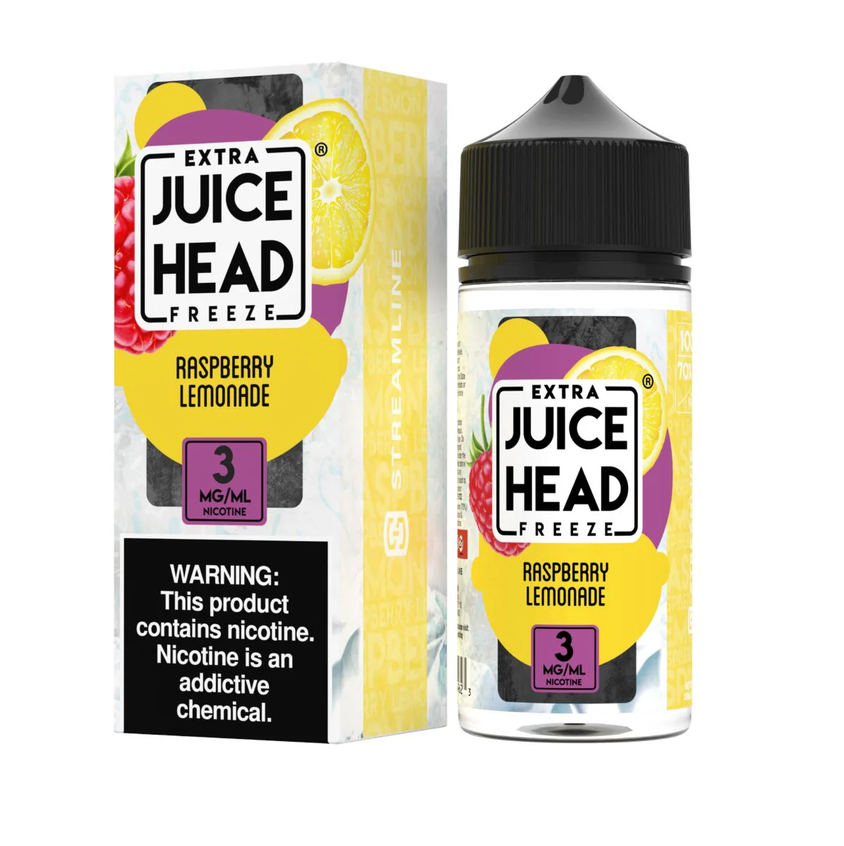 Raspberry Lemonade Freeze Freebase E-Juice by Juice Head 100mL
