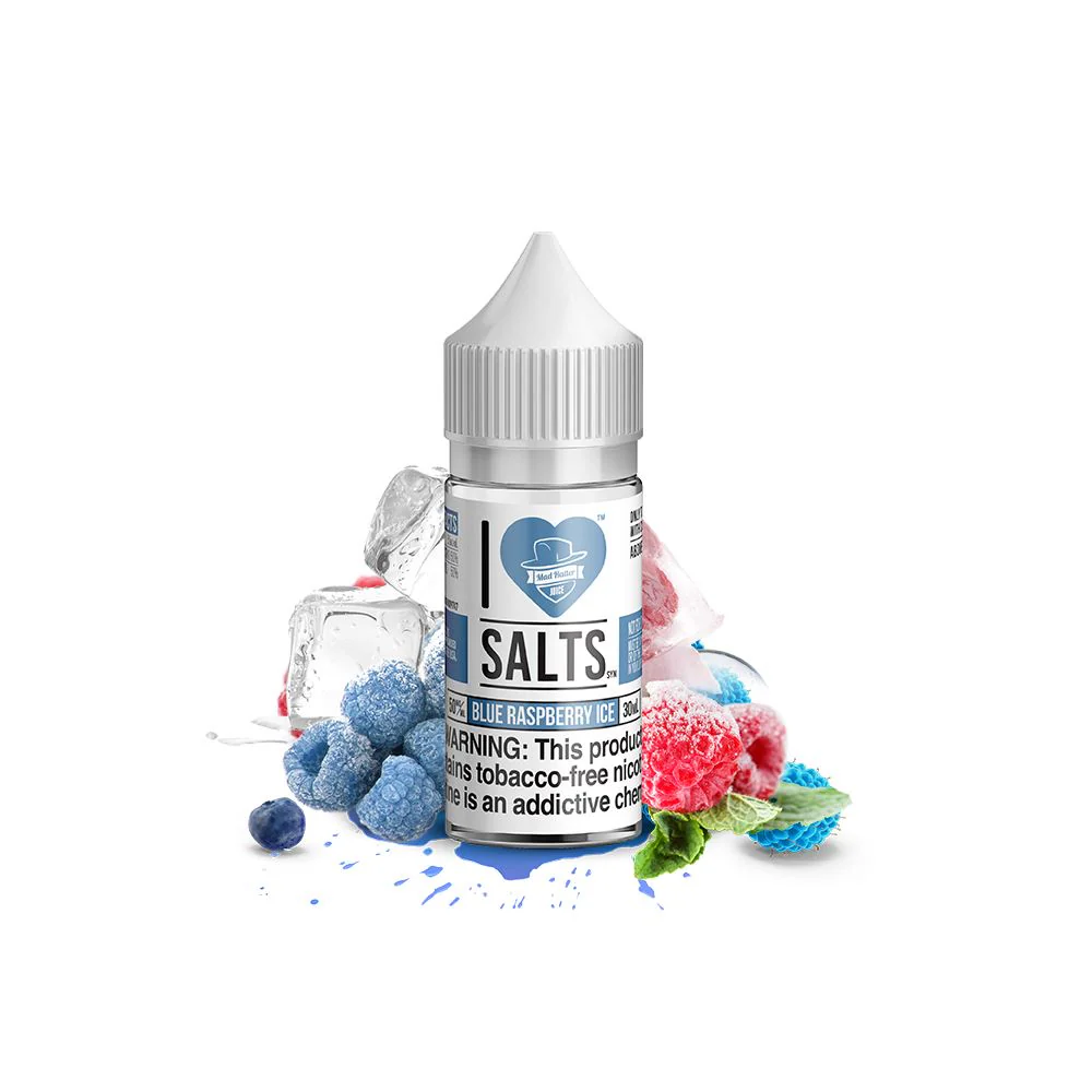 Blue Raspberry Ice Salts by Mad Hatter EJuice 30ml