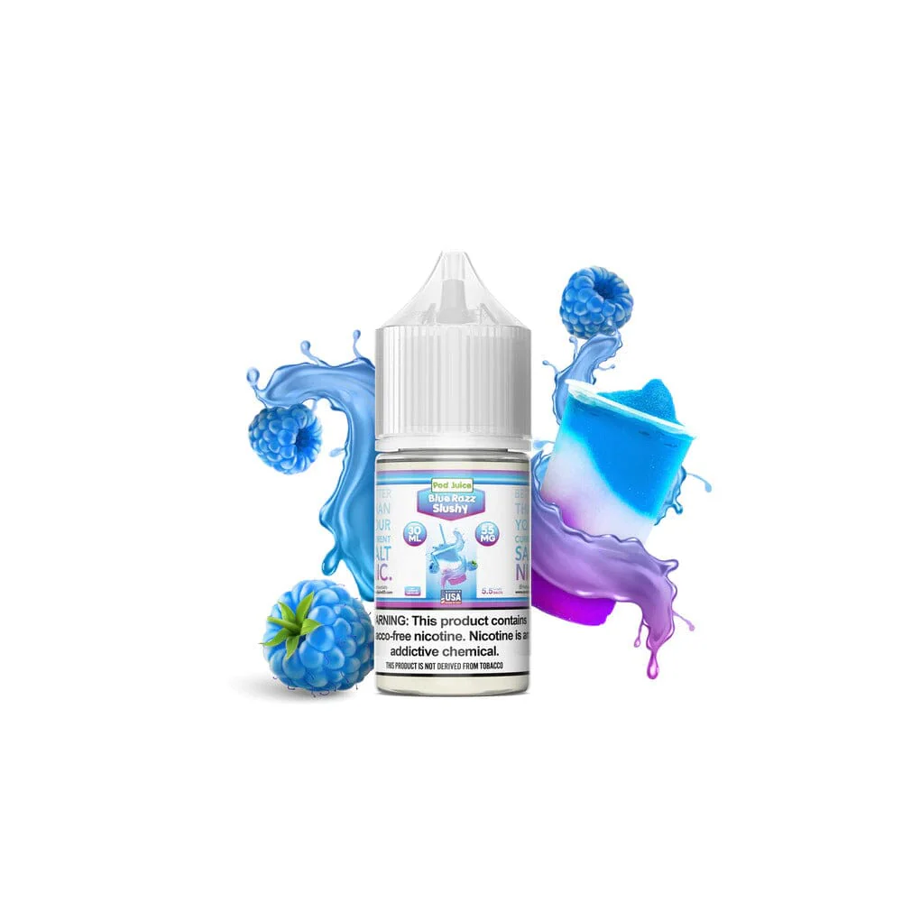 Blue Razz Slushy by Pod Juice Salts Series 30ml