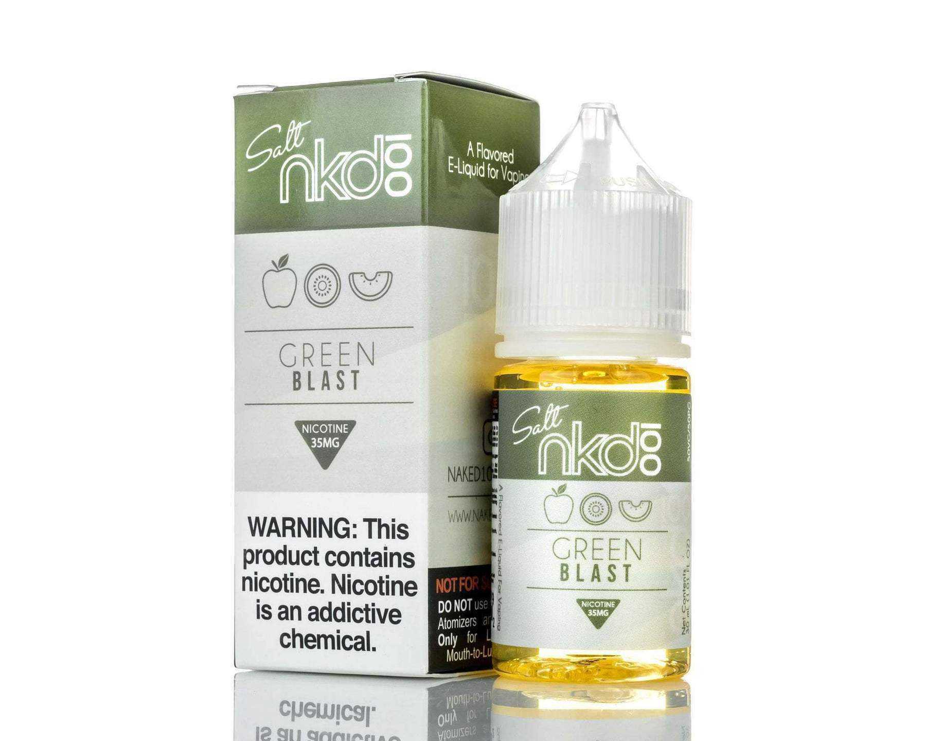 Naked Salt 30mL - Melon Kiwi (Green Blast) 35mg