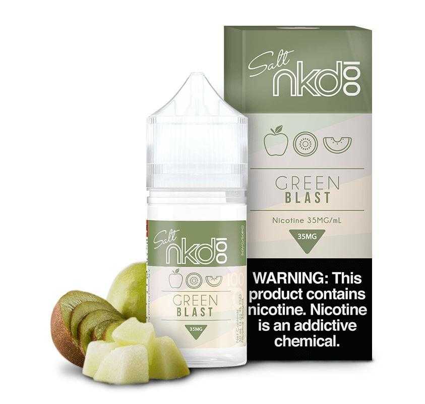 Naked Salt 30mL - Melon Kiwi (Green Blast) 35mg