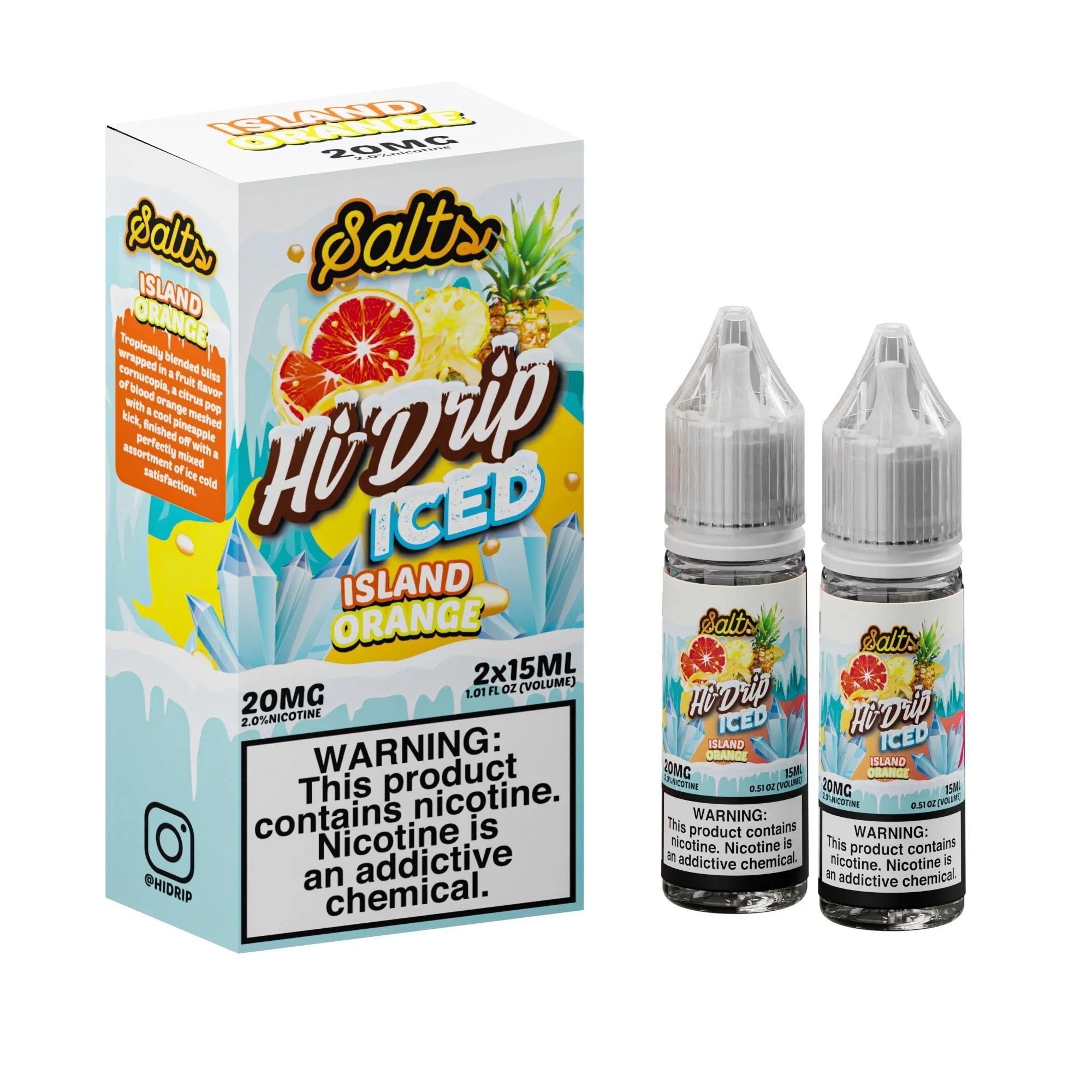 Iced Blood Orange Pineapple by Hi-Drip Salts 30ml