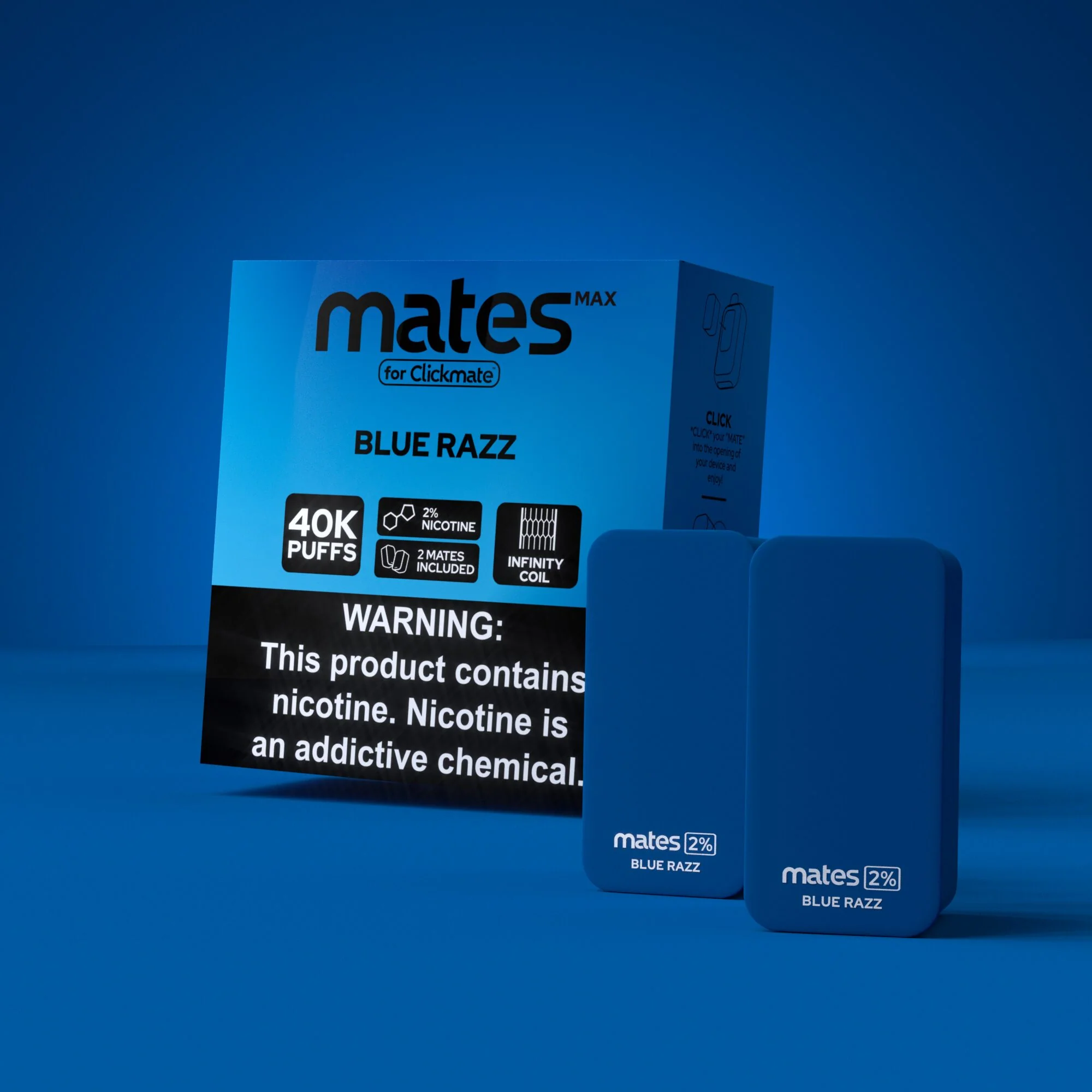 7Daze Clickmates 2% Prefilled Mates MAX (2-Pack)