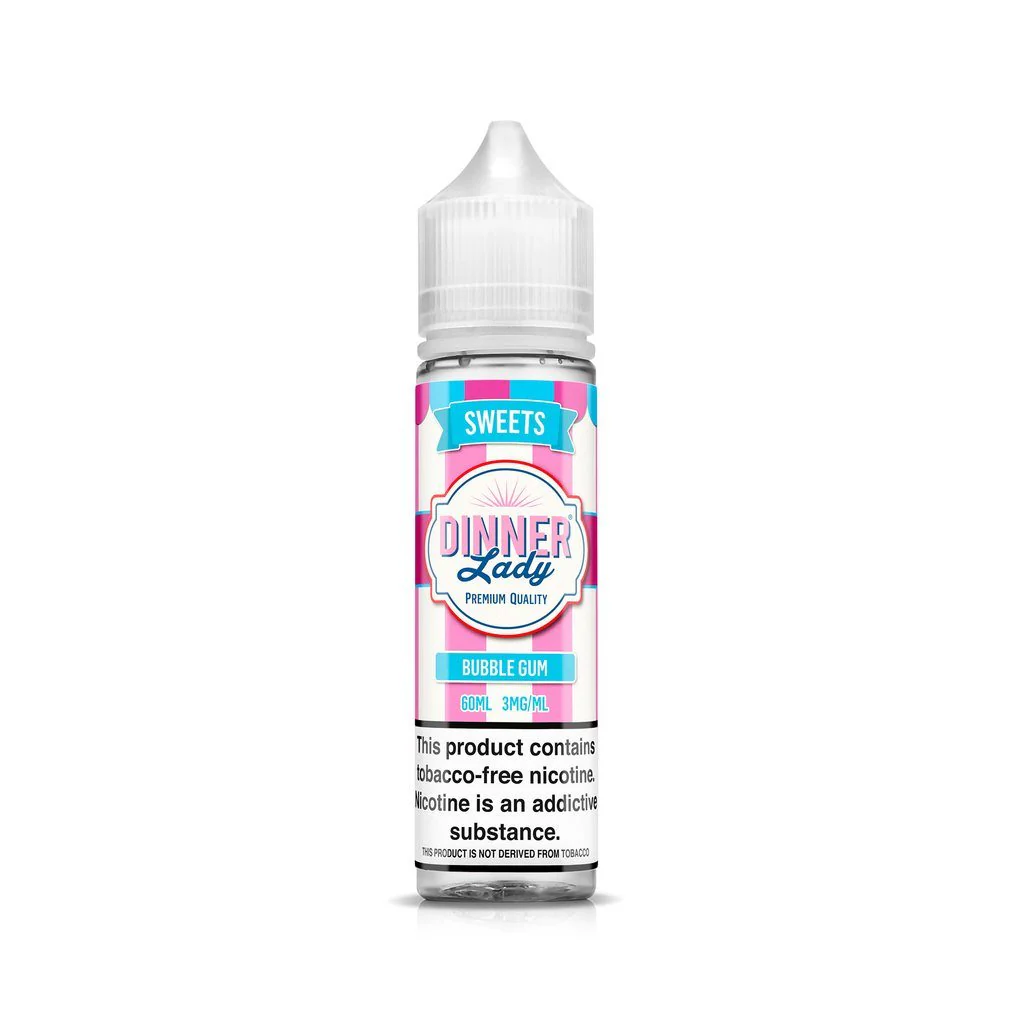Bubblegum By Dinner Lady Tobacco-Free Nicotine 60ml