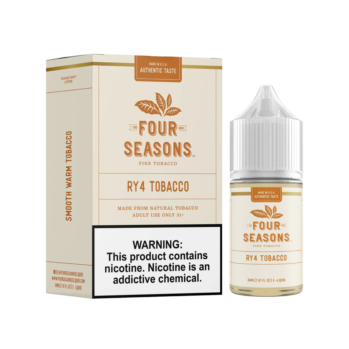 RY4 Tobacco by Four Seasons Freebase 30mL