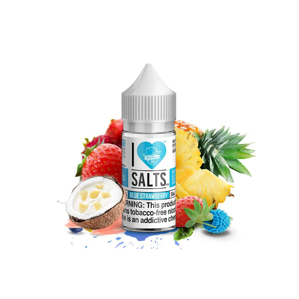 Blue Strawberry Salts by Mad Hatter EJuice 30ml