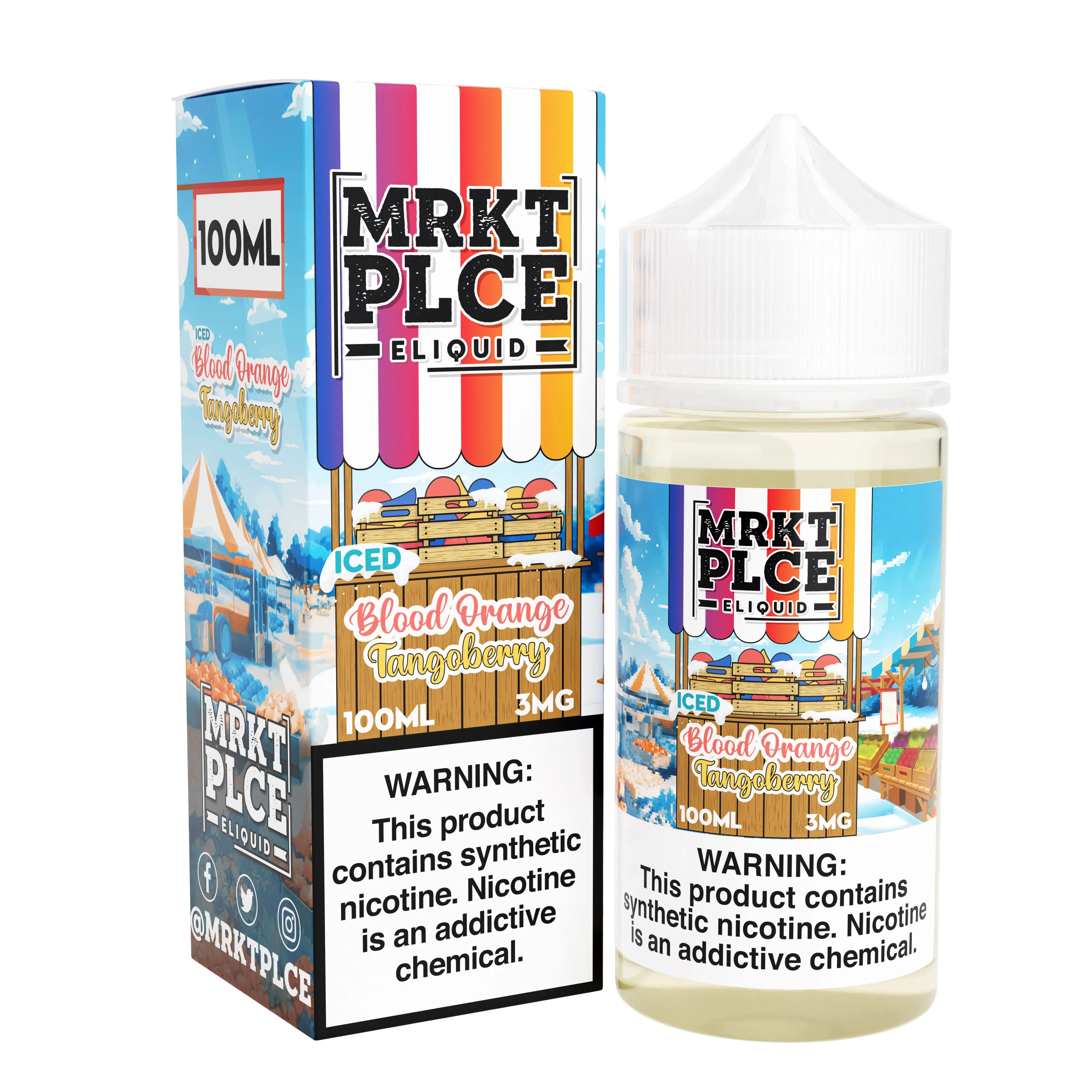 Iced Blood Orange Tango Berry by MRKT PLCE 100ML