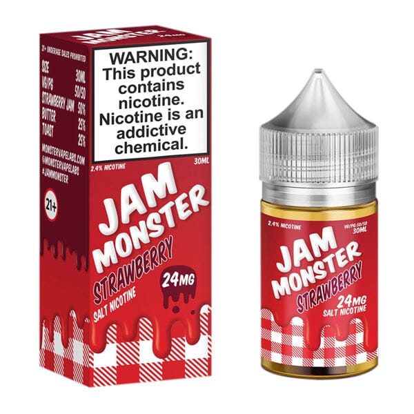 Strawberry by Jam Monster Salt Nicotine 30ml