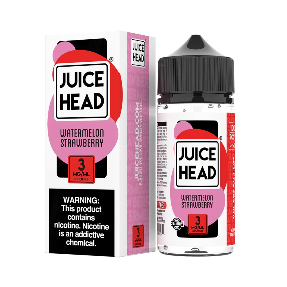 Watermelon Strawberry Freebase E-Juice by Juice Head 100mL