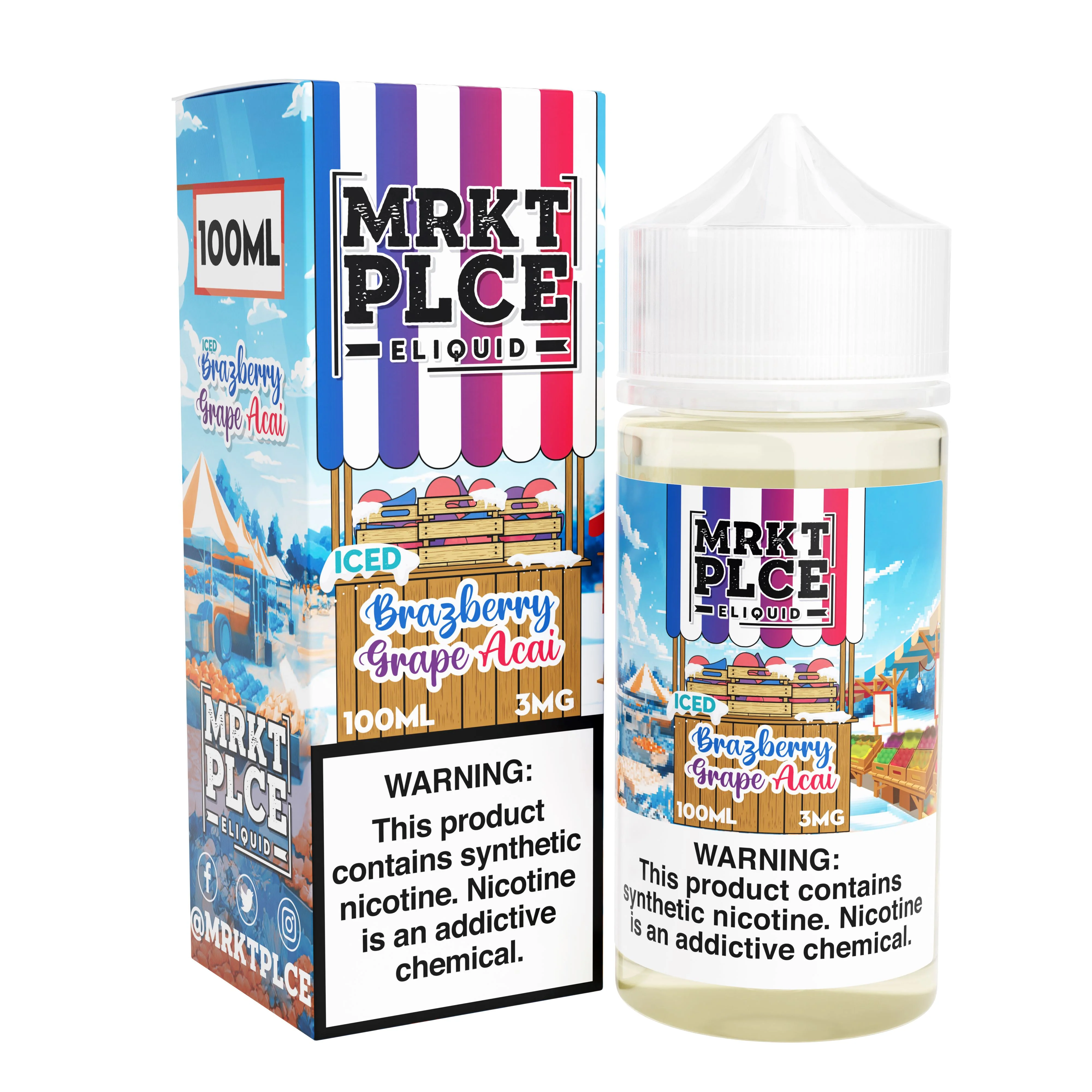 Iced Brazberry Grape Acai by MRKT PLCE 100ML