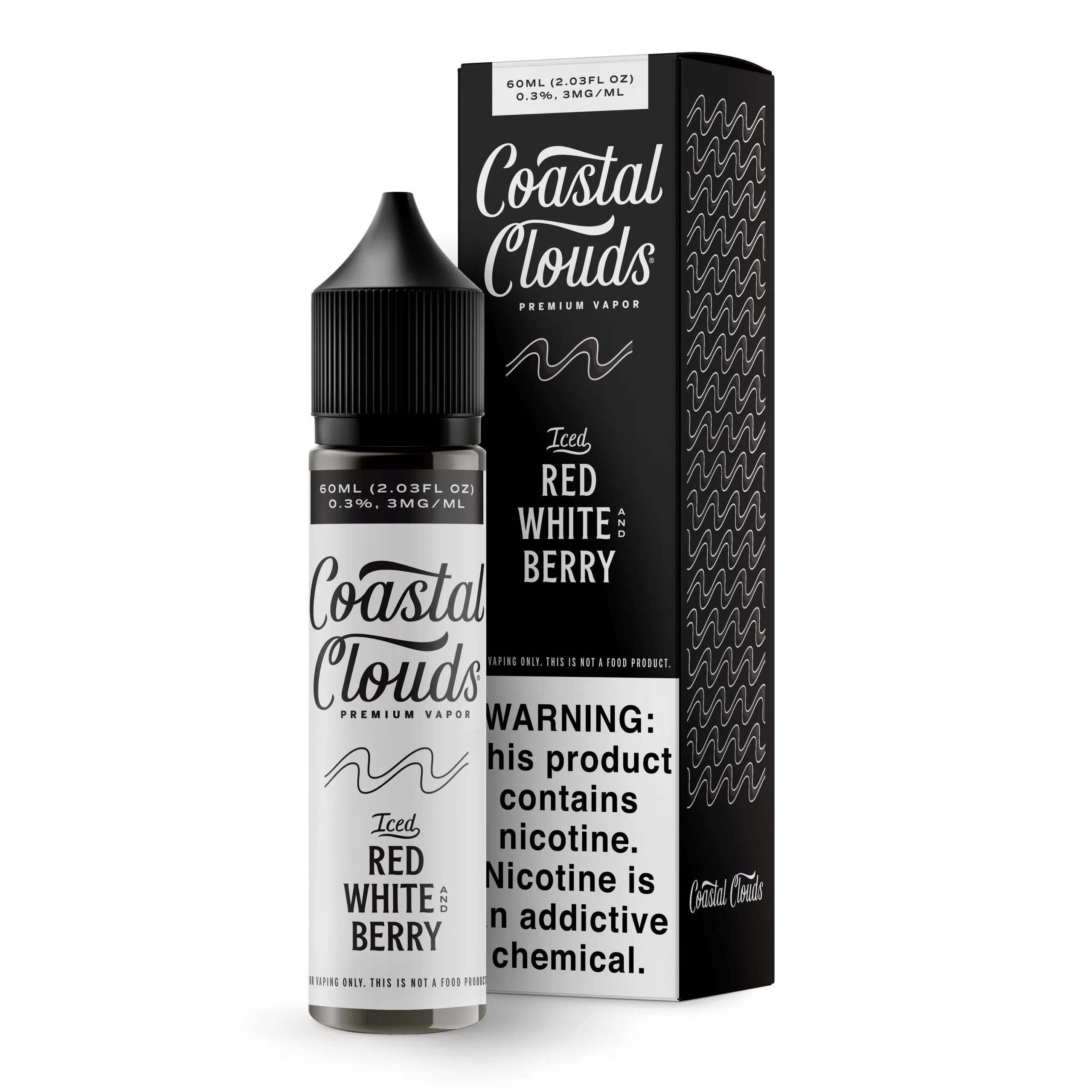 Red White and Berry by Coastal Clouds Series E-Liquid 60mL (Freebase)